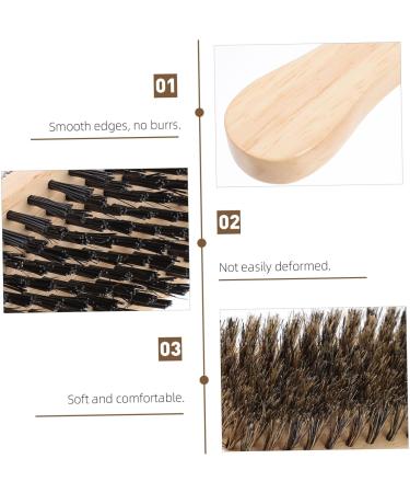 Fomiyes Double-Sided Beard Brush | Perfect Christmas Gift for Men | Hairdressing & Beard Shampoo Brush | 11.5x3.7x4.4cm - Buy Online on GoSupps.com