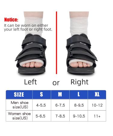GHORTHOUD Post-Op Shoes for Broken Toe | Medical Walking Shoes & Cast Foot Brace for Surgery Fractures & Ulcers - Size Large - Buy Online on GoSupps.com