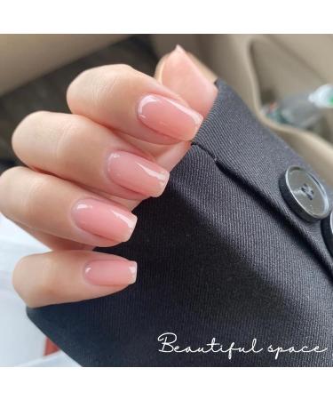 Pink Nail Polish Nude Pink Nail Varnish Chip Resistant Clear Jelly Pink Nail Varnish Quick Dry Pink Gel Polish Water Based Translucent Nail Polish for DIY Manicure Art at Home - Buy Online on GoSupps.com