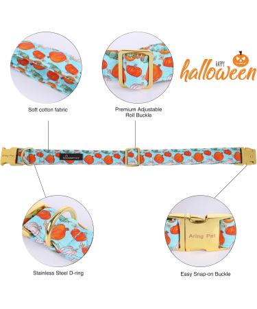Buy Cute Pumpkin Dog Collar for Halloween - Cotton Halsan for Small Medium & Large Dogs | Aring Pet - Buy Online on GoSupps.com