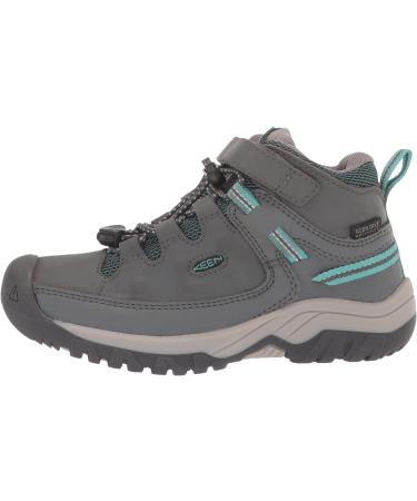 KEEN Targhee Mid Wp Hiking Boot - Little Kid Size 12 - Steel Grey/Porcelain - Buy Online on GoSupps.com