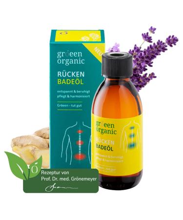 Gr eeen Organic Back Bathing Oil after the recipe by Prof. Dr.med.Dietrich Gr nemeyer- 150 ml back and muscle relaxation pool for the relaxation of body and mind