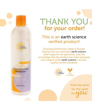 Earth Science Fragrance Free Conditioner - 3 Pack (12oz) | Nourish & Hydrate Hair - Buy Online on GoSupps.com