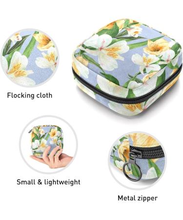 Shop Anna Cowper Watercolor Lily Menstrual Cup Bags - Portable & Stylish Storage Pockets for Women & Teens | Multicolored Stillpad Holder - Buy Online on GoSupps.com