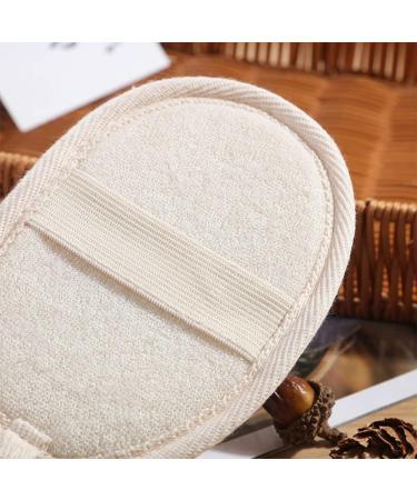4 Pcs Natural Loofah Sponge Exfoliating Shower Pad for Men and Women - Luffa Scrubber Brush for Bath, Shower, Spa - Buy Online on GoSupps.com