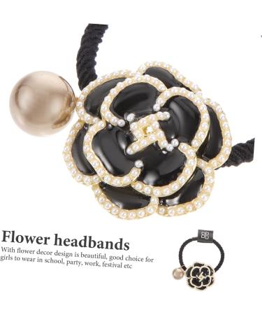 Beaupretty Pearl Flower Headband Tiara Hair Ribbons Hair Accessories for Girls Hair Rope Scrunchies Hair Ties Hair Ties for Girls Ponytail Holders Girls Hair Ties Classic Miss Alloy - Buy Online on GoSupps.com