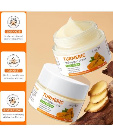 Ninnyi Turmeric Face Cream for Women Anti Aging and Winkle Day Cream Brightening Firming Moisturiser - Buy Online on GoSupps.com