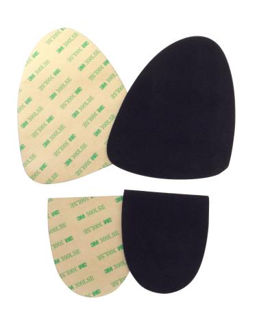 Stick-on Suede Soles with Industrial-Strength Adhesive Backing. Resole Old Dance Shoes or Turn Sneakers into Perfect Dance Shoes. Suede-M, Suede-XL Dark Black Medium