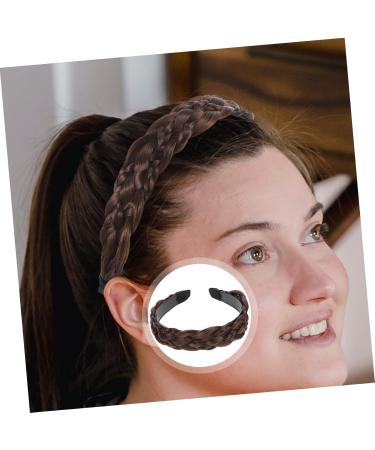 PLAFOPE Braided Headband Simple Style Girl Hairband Plaited Wig Headband Hair Decor for Women Outdoor Headband Hair Ornament Anti-slip Headband Face Washing Headband Braid Headband - Buy Online on GoSupps.com