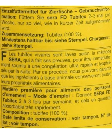 Sera Tubifex Cubes 250 ml - Premium Fish Food for Aquariums | 1 Pack Tubifex for Healthy Fish - Buy Online on GoSupps.com