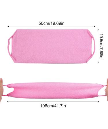 4-Pack Nylon Back Exfoliator with Handles - Exfoliating Scrubber Towel for Body Shower - Buy Online on GoSupps.com