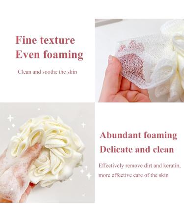 2pcs Travel Size Baby Sponge - Cute Cartoon Ice Cream Toddler Shower Loofah & Kids Bath Towel Ball for Easy Body Washing - Buy Online on GoSupps.com