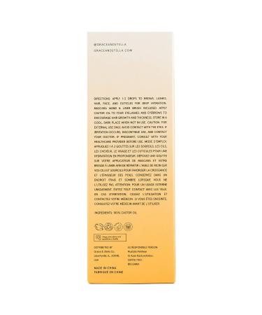 Organic Castor Oil for Hair Growth and Eyelashes (4oz) by Grace And Stella - Buy Online on GoSupps.com