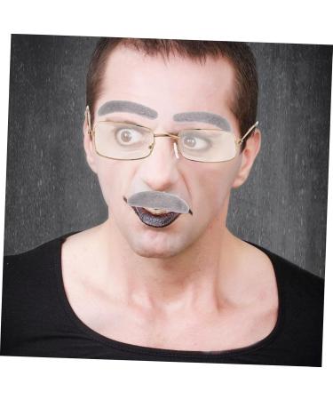 Iwowhero Costume Glasses Set - Mustache Stick & Old Man Beard for Halloween - Adult Costume Accessories - Buy Online on GoSupps.com