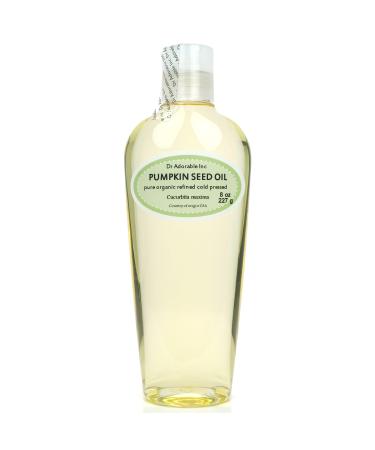 Dr Adorable - 8 oz - Pumpkin Seed Oil Refined - 100% Pure Natural Premium Organic Cold Pressed Typical and Characteristic of Carrier Oils