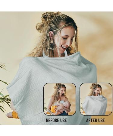 Shop Taozoey Breastfeeding Towel - Soft Breathable 100% Cotton Cloth for On-the-Go Moms | Perfect Musselin Nursing Cover - Buy Online on GoSupps.com