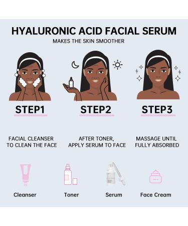 Hyaluronic Acid 2% + B5 Facial Serum 30ML Moisturizing Hyaluronic Acid Serum For Face 1 Floz Hyaluronic Acid Face Serum For Women. - Buy Online on GoSupps.com
