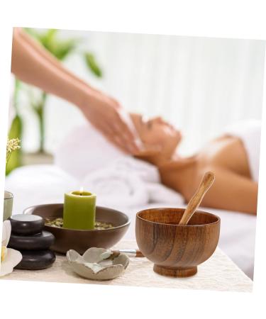 OUNONA Bol Pour Masque Facial En Bois Spatule Et Cuill re Pour M langer Masques Maison Et Salon De Beaut Accessoire Beaut Pour Soins Du Visage - Buy Online on GoSupps.com