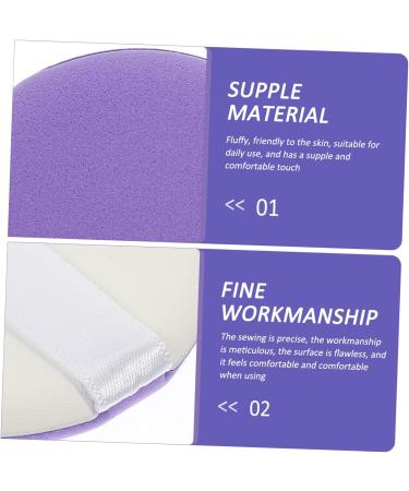 minkissy Face Powder Puff 5 Sets Puff Makeup Pads Esponjas Para Maquillaje Beauty Puffs Sponge Makeup Powder Puff Foundation Cream Puffs Powder Purple Hydrophilic Non-latex Non Latex - Buy Online on GoSupps.com