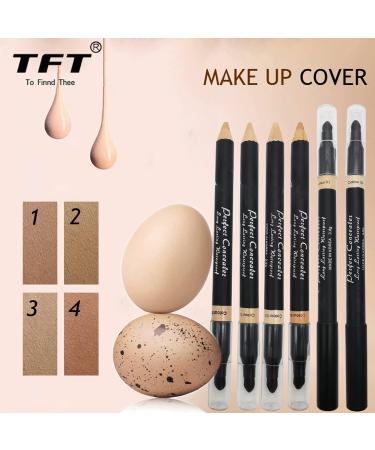 (Concealer Stick ERYUE TFT Concealer Pencil for Face Double-Sided Under Eye Concealer Longlasting & Waterproof Cosmetics type 2 Natural - Buy Online on GoSupps.com