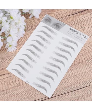 Housoutil 2pcs 3d Eyebrow Stickers Eyebrow Hair Eyebrow Transfer Stickers 6 Stickers Water Proof ze008 Black - Buy Online on GoSupps.com