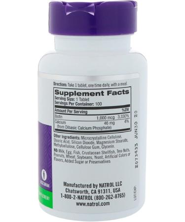 Natrol Biotin 10000 mcg  100 Count (Pack of 1) - Buy Online on GoSupps.com