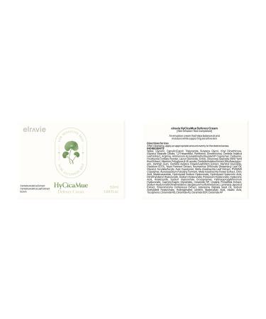 elravie HyCicaMue Defence Cream | Barrier Repair Moisturizer for Soothing Recovery | Cica Hyaluronic Acid Vegan Mucin | Calming Sensitive Skin Sebum Control Boosting Hydration | Korean Skin Care - Buy Online on GoSupps.com