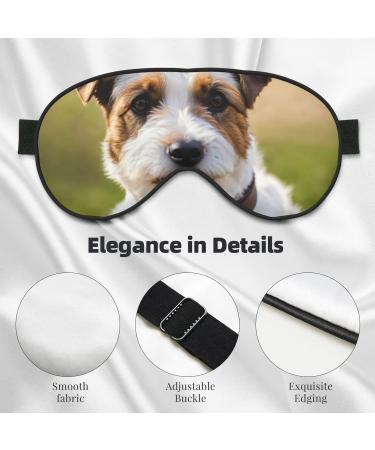 Cute Dog Print Soft Eye Mask | Comfortable Sleep Mask for Men & Women | Travel & Sleeping Essential - Buy Online on GoSupps.com