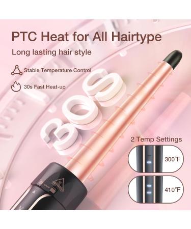 5 in 1 Curling Iron Set - Instant Heat Hair Curling Wand with Interchangeable Ceramic Wands & Accessories | Perfect for Girls & Women - Buy Online on GoSupps.com