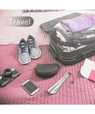 ONEKOO 7.5 Portable Stainless Steel Shoe Horn - Travel Shoe Helper for Men, Women, Kids & Adults - Buy Online on GoSupps.com