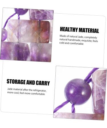 1 Pair Jade Eye Eye Care Cooling Eye Eye Eye Eye for Bags Under Eyes Sleeping Sleeping Glasses Amethyst Blindfold Purple - Buy Online on GoSupps.com