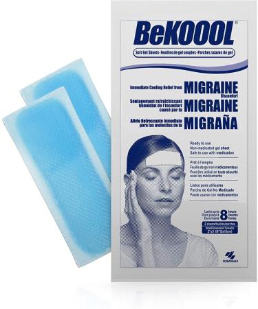 Be Koool Migraine Relief Soft Gel Sheets 48 ct - Fast Cooling Therapy - Buy Online on GoSupps.com