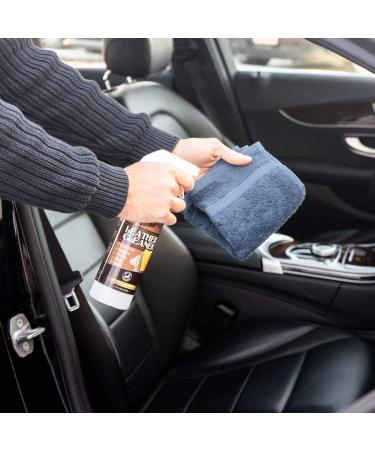 Premium Leather Cleaner & Conditioner | Natural Enzyme Deodorizer | USA Made | For Furniture, Boots, Purses & Clothing | Stain Removal | 16oz Spray - Buy Online on GoSupps.com