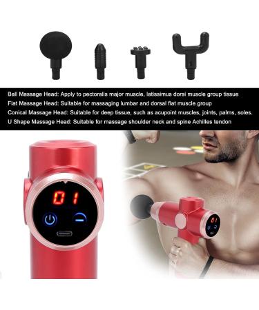 Electric Mini Muscle Massager with 4 Heads - Deep Tissue Relaxation Massage | International Shipping Available - Buy Online on GoSupps.com