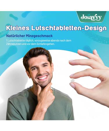 Joiavvy Oral Probiotics 11 Billion CFU for Oral Flora 7in1 Probiotic Lozenges with BLIS K12 & M18 Sugar Free Natural Mint Flavor 60 Count Pack of 2 - Buy Online on GoSupps.com