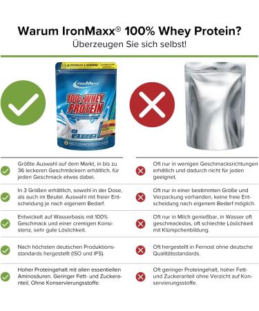 Ironmaxx 100% Whey Protein Powder - Orange Maracuja 500g | Water-Soluble Low-Sugar | Shop Flavors Worldwide - Buy Online on GoSupps.com