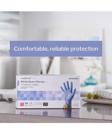 McKesson Confiderm 3.5C Nitrile Latex-Free Small Exam Gloves - Chemo Tested, Powder-Free, 200/BX - Buy Online on GoSupps.com