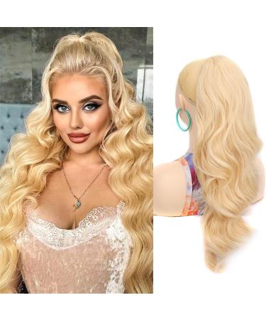 Ponytail Extension 24Inch Long Natural Wavy Drawstring Pony tail for Women Synthetic Heat Resistant Hairpiece for Daily Use part Ponytail Extension Ponytail Hair Extension(PT106-118) 24inches PT106-118 - Buy Online on GoSupps.com