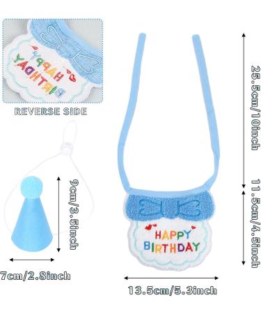 Wisebom 2-Piece Dog Birthday Bibs & Cat Birthday Decorations - Happy Birthday Pet Costumes & Accessories (Pink) - Buy Online on GoSupps.com