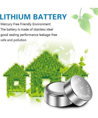 100 Pack AG13 LR44 Alkaline Batteries - 1.5V Coin Cell Battery | A76 357 303 | 100 Pcs for International Shipping - Buy Online on GoSupps.com