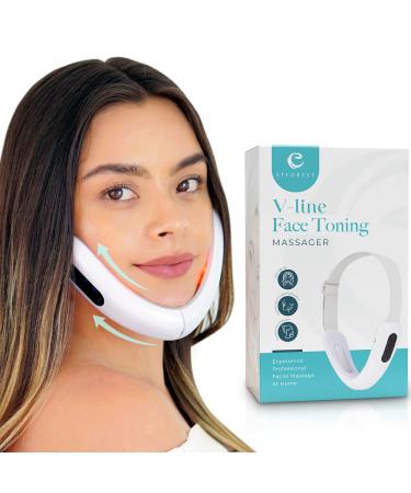 Efforest V-Line Electric Face Massager | Double Chin Reducer Machine | Face Fat Reducer V-Face Beauty Device | Double Chin Eliminator | EMS Face Lift Device Double Chin Remover | Face Slimming Device