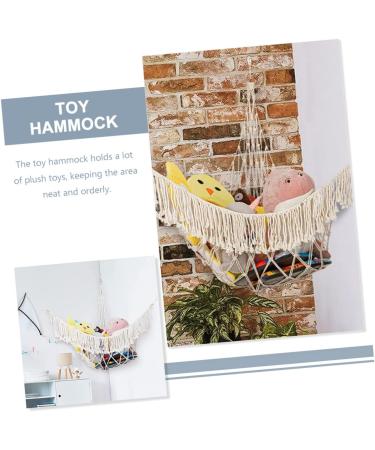 Gatuida 4-Piece Yoga Ball Stand & Plush Toy Hammock Set for Kids | Soft Cotton Toy Storage & Fitness Solution - Buy Online on GoSupps.com