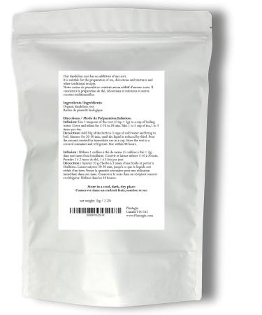 Plantagia Dandelion Root Cut Organic - 1kg / 2.2 Pounds 500+ Servings - Buy Online on GoSupps.com