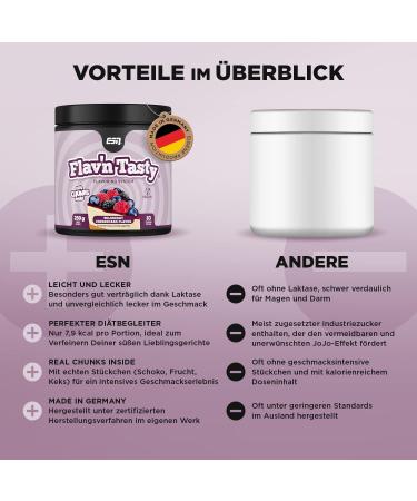 ESN Designer Flavor Powder - Wildberry Cheesecake 250g | Low Sugar Low Calorie High Quality | Made in Germany - Buy Online on GoSupps.com
