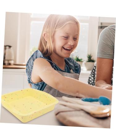 MAGICLULU 2 Pcs Cake Mold Cake Baking Rubber Baking Broiler Pan for Oven Silicone Gummy Molds Cake Pan Silicone Bakeware Quick Fondant Molds Cupcake Square Cake Toast Silica Gel Liner 26.5x24.5cmx2pcs Yellowx2pcs - Buy Online on GoSupps.com