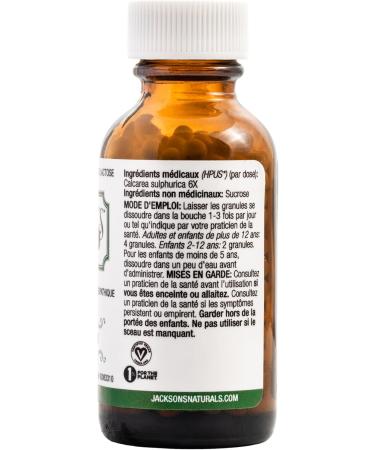 Jackson's Cell Salt #3 Calc Sulph 6X (500 Pellets) - Vegan & Lactose-Free Calcarea Sulphurica | Shop Now - Buy Online on GoSupps.com