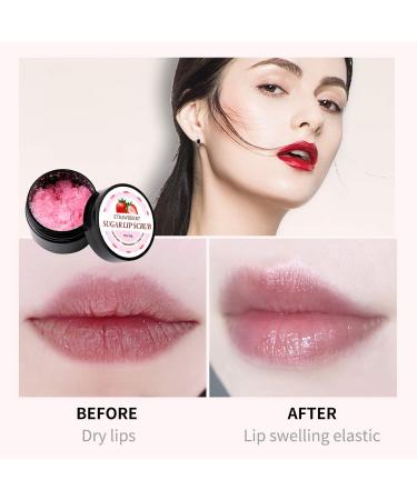 Prreal Lip Peeling - Coconut & Strawberry Fruity Sugar Scrub for Cracked Lips | Moisturizing Treatment & Dead Skin Removal - Buy Online on GoSupps.com