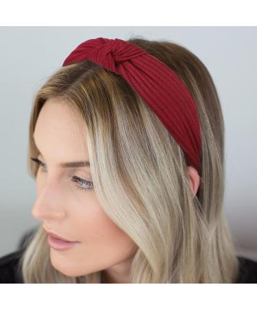 DRESHOW 8 Pack Wide Turban Knotted Headbands for Women - Ribbed Head Wraps for Yoga & Exercise - Buy Online on GoSupps.com