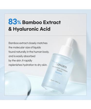 Luvum Bamboo Hyaluronic Moisture Serum Bamboo Extract Hyaluronic Acid 1.01 fl. oz - Buy Online on GoSupps.com
