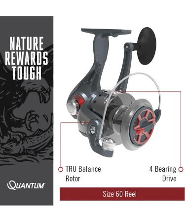 Quantum Optix Spinning Fishing Reel  4 Bearings (3 + Clutch)  Anti-Reverse with Smooth  Precisely-Aligned Gears  Clam Packaging Size 60 Reel - Buy Online on GoSupps.com